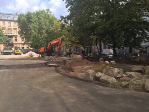 Wo jetzt die Bagger stehen, entsteht bald das Baumhaus!