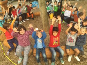 Das grüne Klassenzimmer bietet künftig Gelegenheit zum Unterricht im Freien.